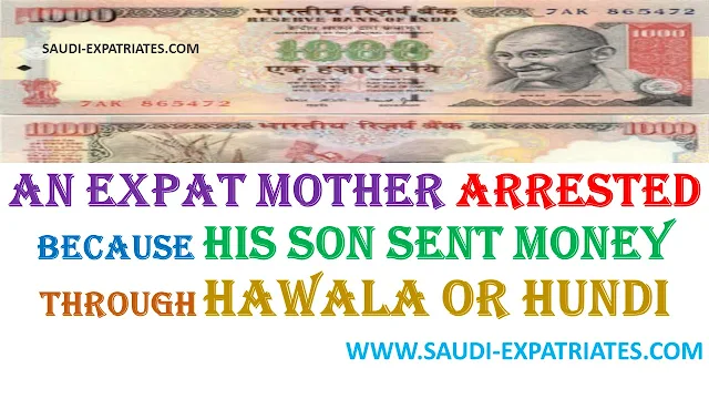 EXPAT MOTHER ARRESTED FOR RECEIVING MONEY FROM SON