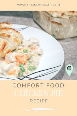 Pinterest Graphic - Comfort Food Chicken Pie Recipe