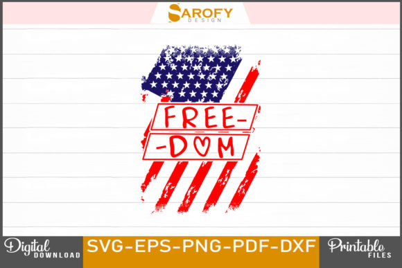 Etsy Freedom 4th of July USA cut files for your personal DIY projects