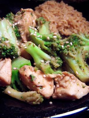 Recipes, Sesame Chicken and Broccoli