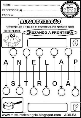 Atividades de alfabetização 3º ano,formação de palavras