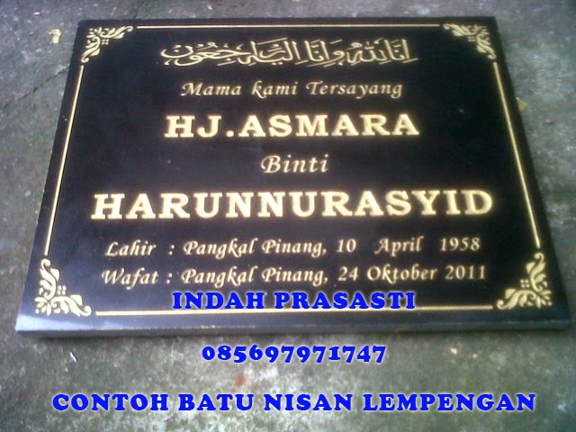 JUAL PRASASTI BATU NISAN PRASASTI PERESMIAN KIJING MAKAM 