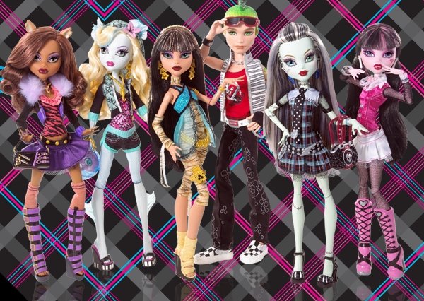 of something interesting I earlier found the Monster High line of toys