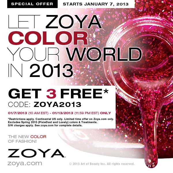 Let Zoya Color Your World with Nail Polish in 2013