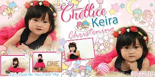 My Little twin star tarpaulin layout design for Christening