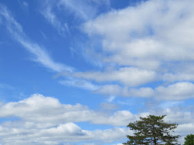 clouds in a blue sky