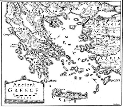 Greece Map Political Area