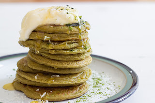 Vegan Matcha Coconut Pancakes with Eat Clean Tea, www.imogenmolly.co.uk