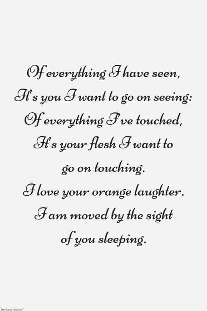 good morning romantic poems for him