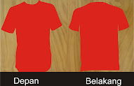 Cool Gambar  Kaos Polos  Merah  Depan Belakang White Imagery