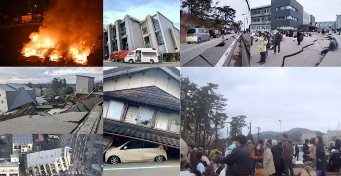 Latest News About Earth Quake Which Strikes In Japan on 1st January 2024
