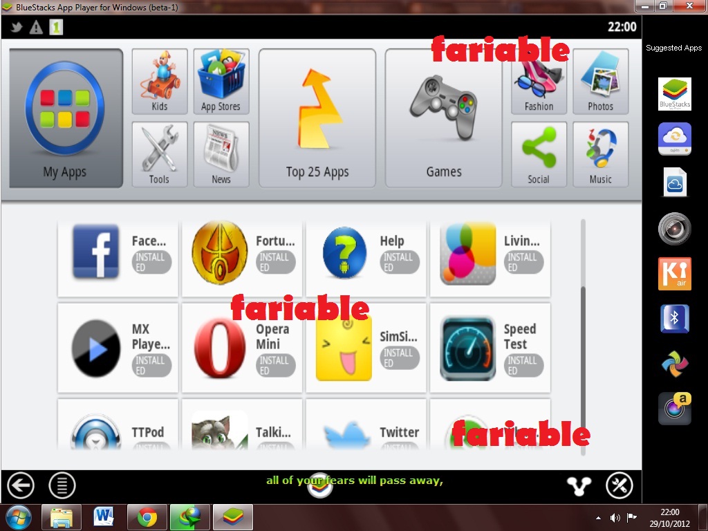 Install Aplikasi Android di Windows  fariable