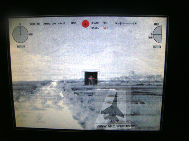 Monitor Infra Red RCWS Defnder dimalam hari 