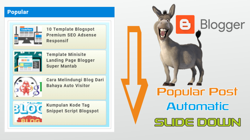 Widget Popular Post Blogger Dengan Efek Animasi Slider