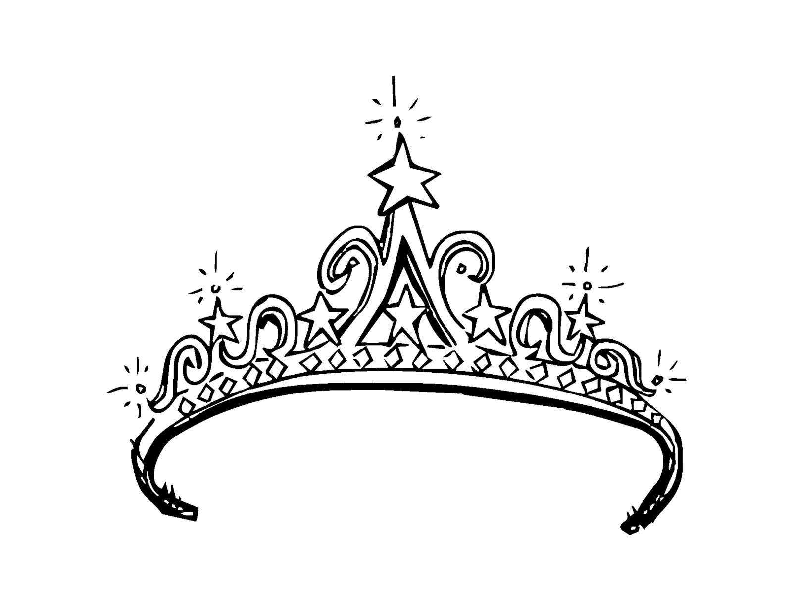 Mewarnai Gambar Mahkota Ratu