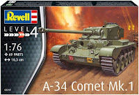 Revell 1/76 A-34 Comet Mk.1 (03317) English Color Guide & Paint Conversion Chart