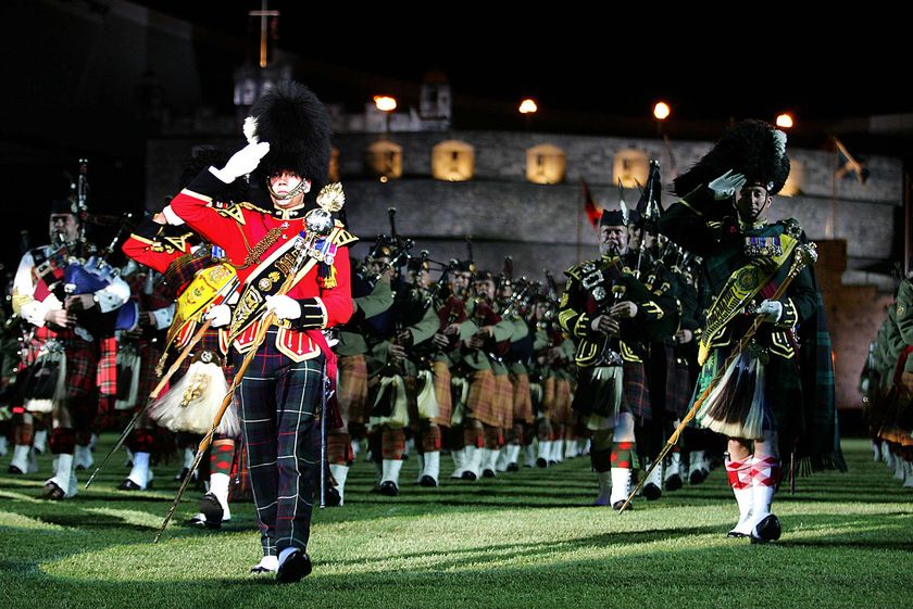 The Edinburgh Military Tattoo was first staged in 1950; it combines the