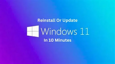 Reinstall Or Update Windows 11 In 10 minutes ⚡️ using this guide. Discover the easiest ways and easiest methods to take control of your Windows 11 OS