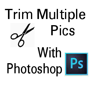 How to trim multiple images in Photoshop