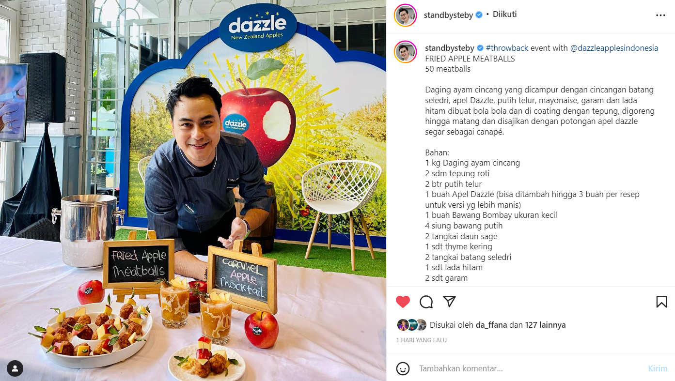 Cooking Demo Apel Dazzle Bersama Chef Steby Rafael