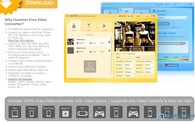 Hamster Free Video Converter : un logiciel gratuit pour convertir les vidéos