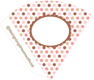 Baby Footprints Free Printable Cones.