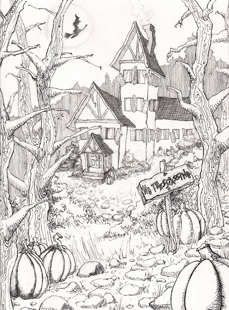 Halloween Coloring Pages Colouring Adult Detailed Advanced Printable  Kleuren Voor Volwassenen Coloriage Pour Adulte Anti