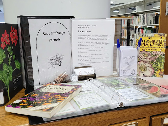 Stylized photo of the Seed Exchange at the Central Library