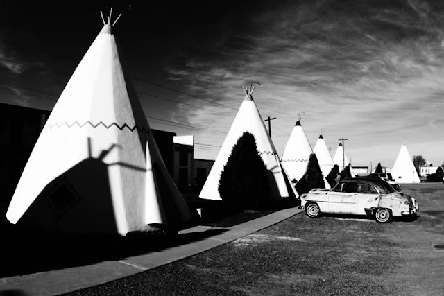 Route 66 attraction the Wigwam Motel in Holbrook, Arizona.