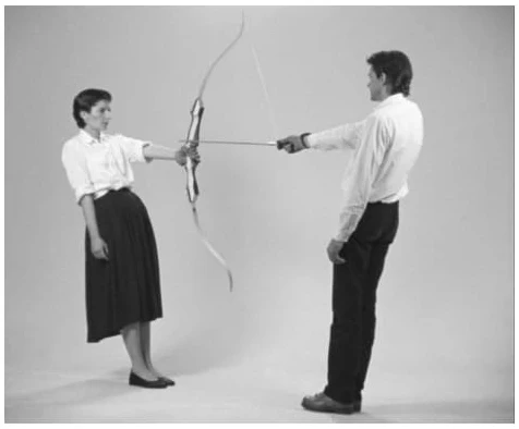 Rest Energy, 1980, famosa “performance” de Marina Abramović e Ulay