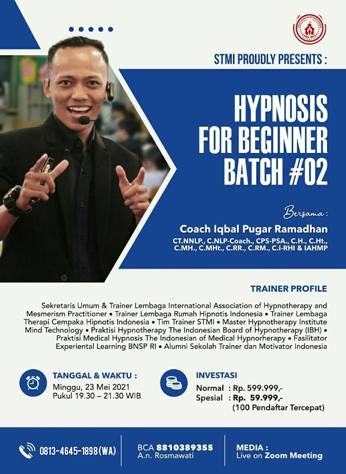 Gelar Non Akademik Certified Hypnosis For Beginner