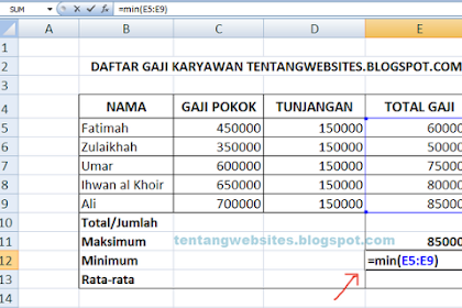 Rumus Microsoft Excel Lengkap