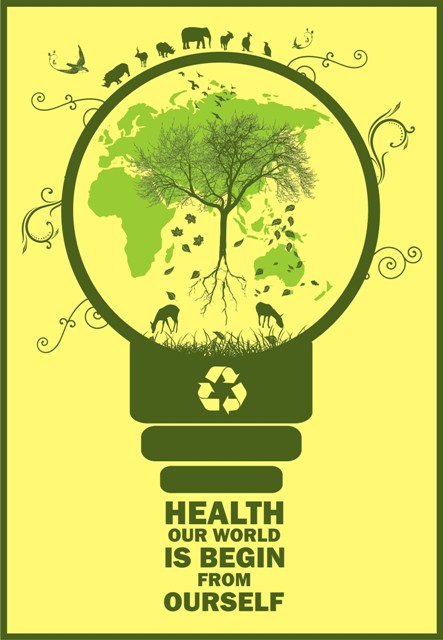 15 Contoh Gambar  Desain  Poster  Lingkungan  Go Green 