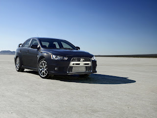 Mitsubishi Lancer Evolution in black color