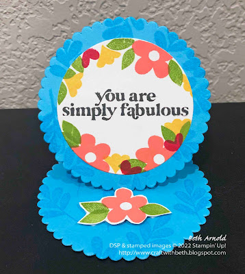 Simply Fabulous Circle Easel Card