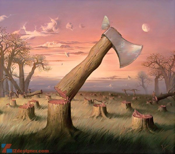 iZdesigner.com - Vladimir Kush - Họa sĩ siêu thực và điêu khắc