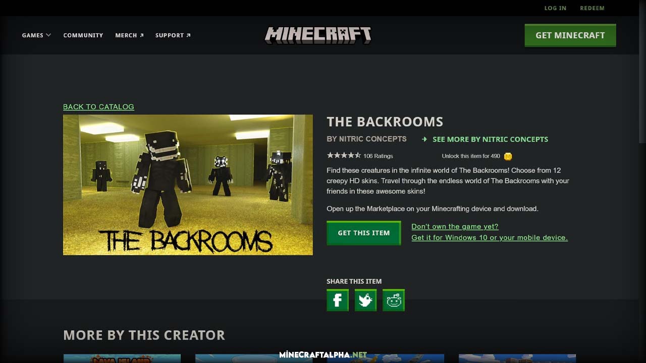 How can I get the Backrooms map for Minecraft?