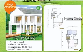 บ้านสองชั้น 3ห้องนอน 3ห้องน้ำ 1จอดรถ [บ้านพญาสัตบรรณ14]