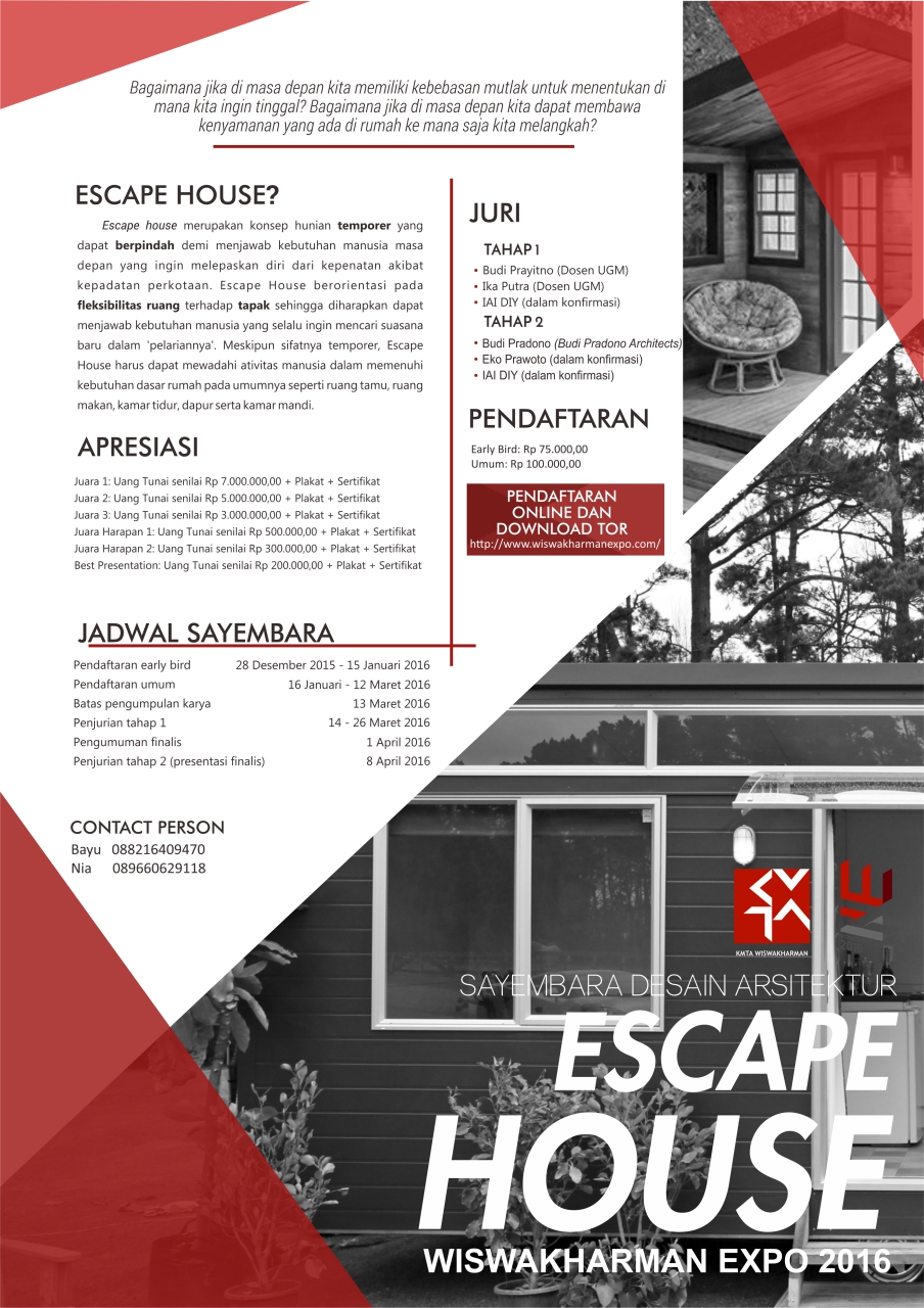 Sayembara Escape House Wiswakharman Expo 2016 1000 Inspirasi