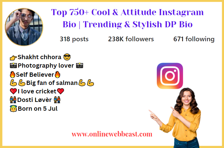 Trending & Stylish Bio