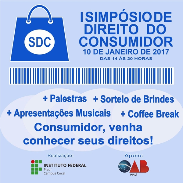 CONVITE: Participe do I Simpósio de Direito do Consumidor que será promovido em Cocal