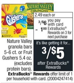 Sweet Deals on Nature Valley Bars at CVS