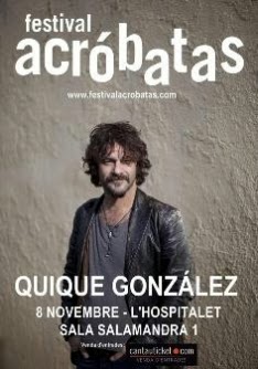 ENTREVISTA A QUIQUE GONZÁLEZ (el 8 de Noviembre en la Sala Salamandra 1 de L´Hospitalet)