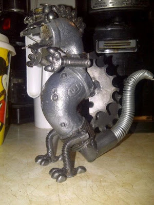 scrap metal dinosaur - or dragon