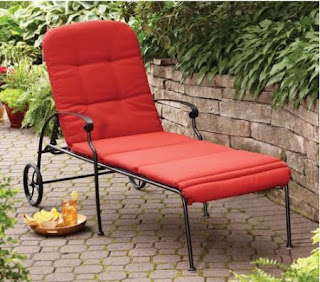 Student Chase Home and Garden Red Chaise Lounge with Wheels. The Chaise Lounge Chair