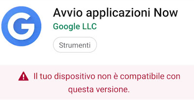 Errore compatibilità Android