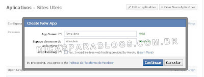 aplicativo de comentarios do facebook no blogger