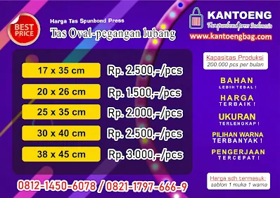 Pabrik tas spunbond press | Goodie bag | Tas promosi | Tas Oval | tas CUSTOM | shopping bag | tas seminar | goody bag | tas FURING | Tas Laken| toteba