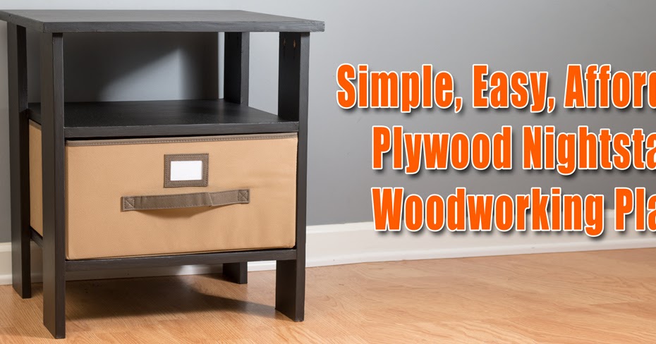 Easy Simple Plywood Nightstand Plans