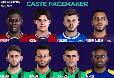 PES 2021 Serie A Facepack V1 by Caste